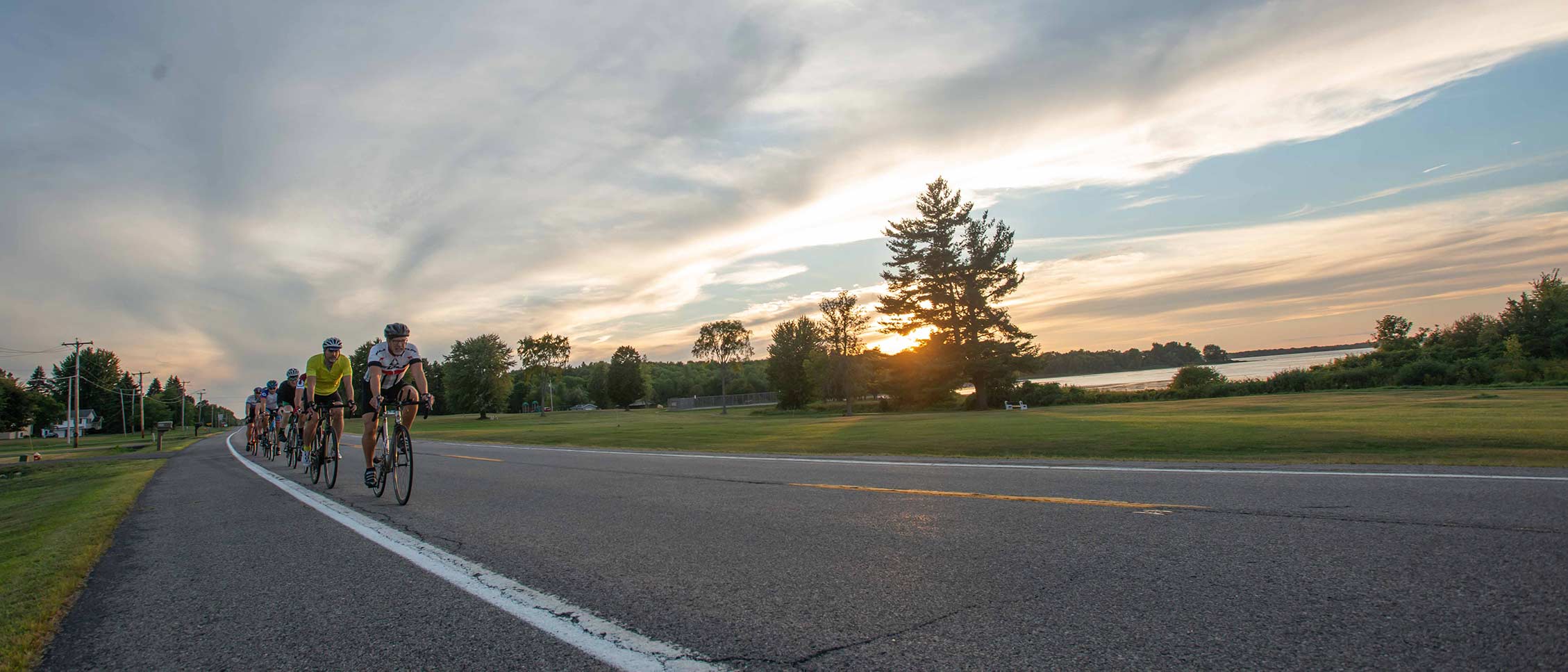 Bicycling across the Wilson Hill Causeway